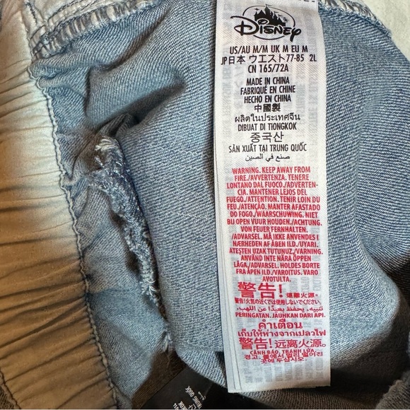 Mickey and Minnie Mouse Drawstring Denim Pants for Women by Her Universe SZ. M - Picture 13 of 15